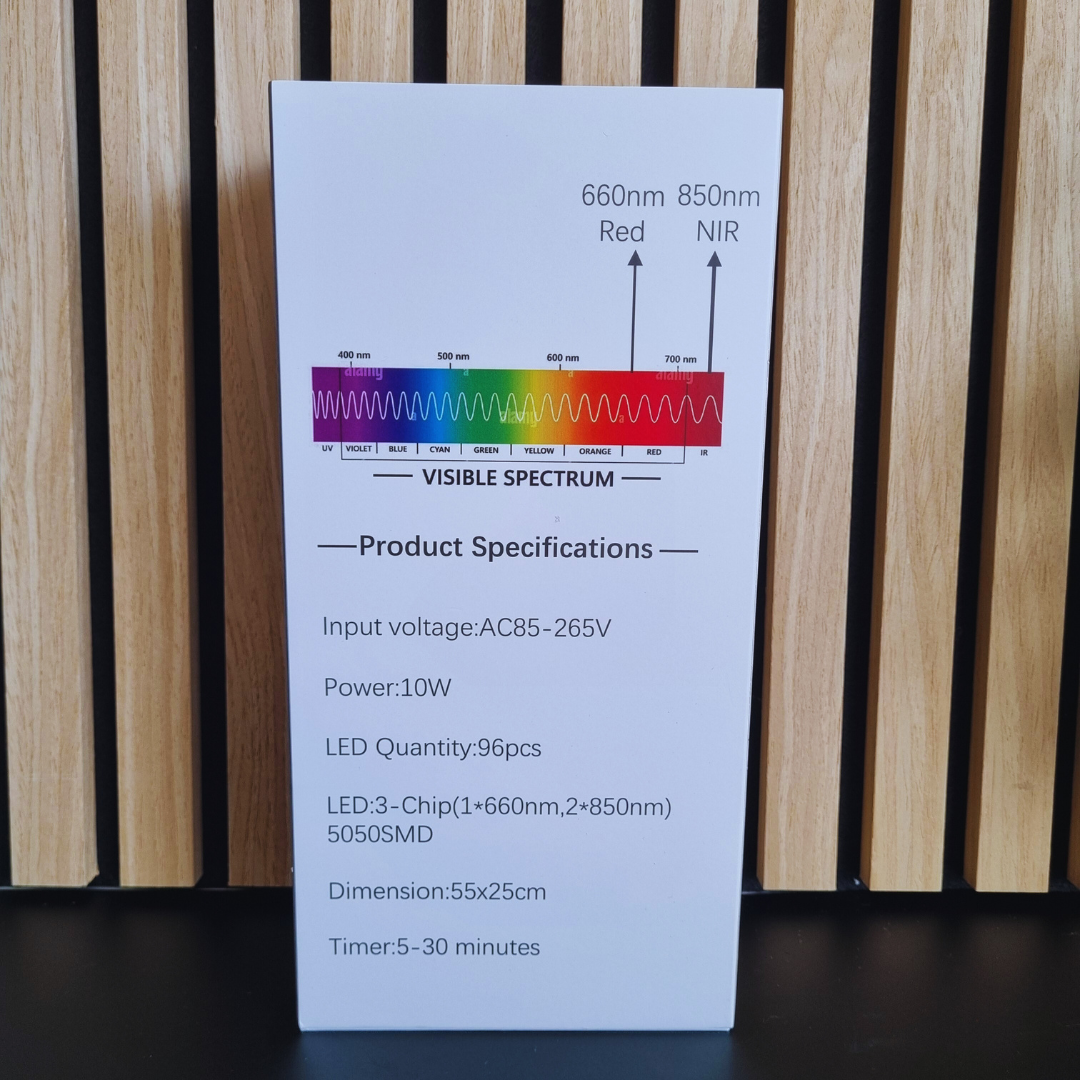 Bærbar infrarød Lysterapi til knæ (660nm + 850nm)