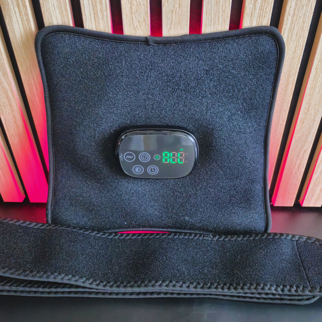 Infrarød Lysterapi til lænd + batteri + massage (660nm + 850nm)