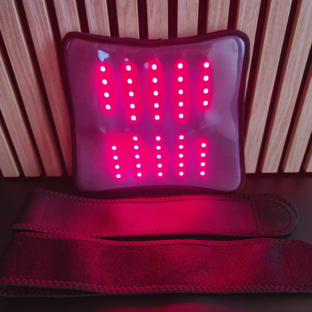 Infrarød Lysterapi til lænd + batteri + massage (660nm + 850nm)