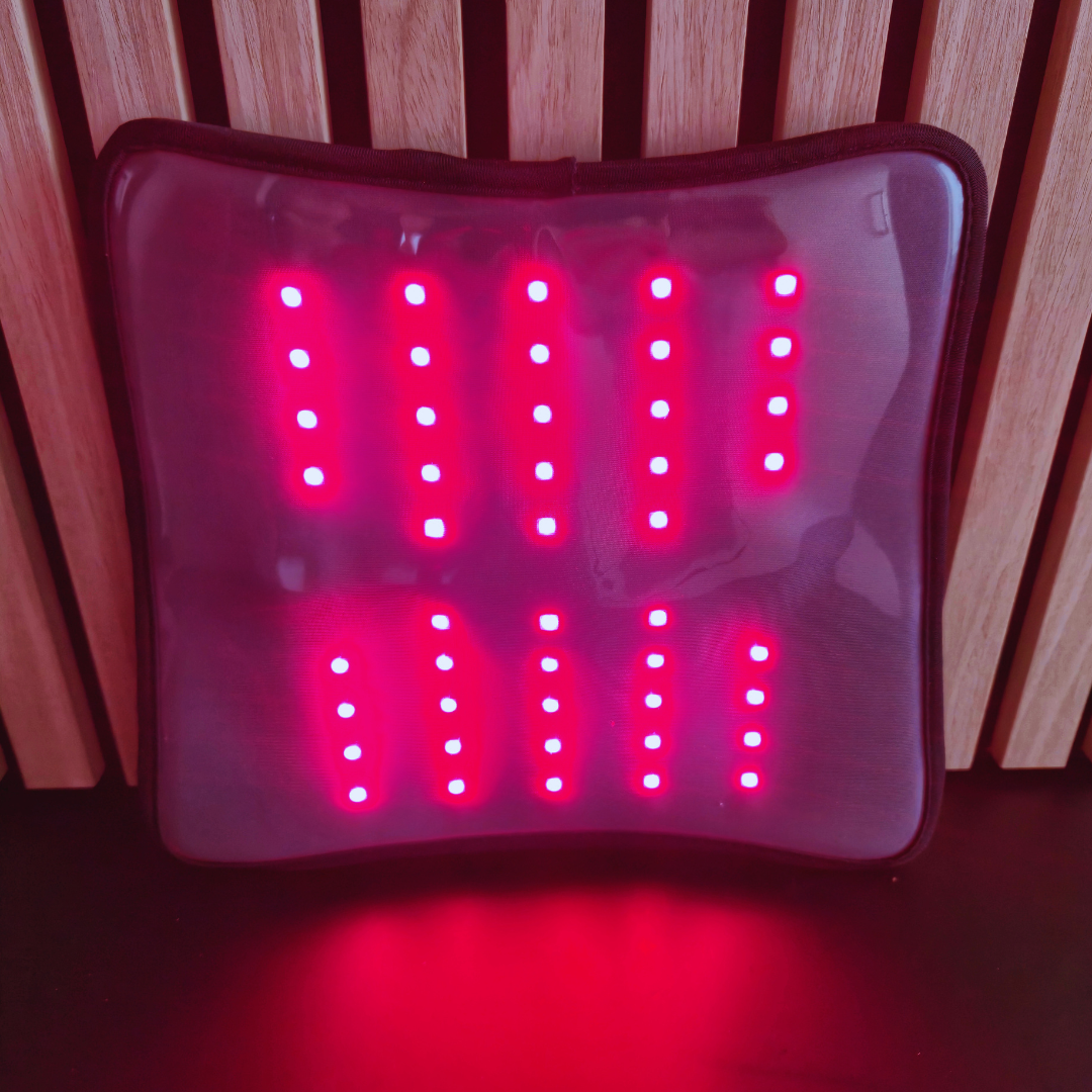 Infrarød Lysterapi til lænd + batteri + massage (660nm + 850nm)