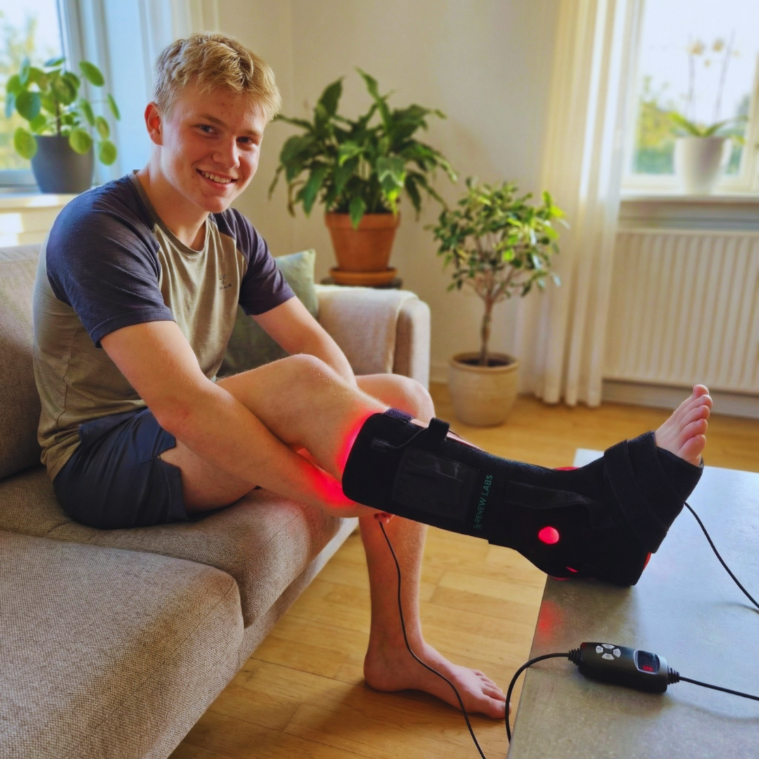 Infrarød Lysterapi til læg & Fod (660 & 850 nm) | RenewLabs - infrarød lysterapi - Bærbar Infrarød Lysterapi - RenewLabs