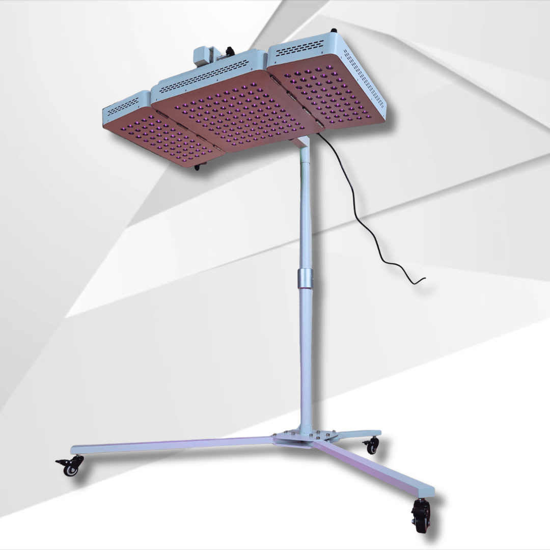 RenewLabs™ TriFold Pro 1000W – infrarød lysterapi panel 660 nm & 850 nm med stativ til helkropsbrug til klinik
