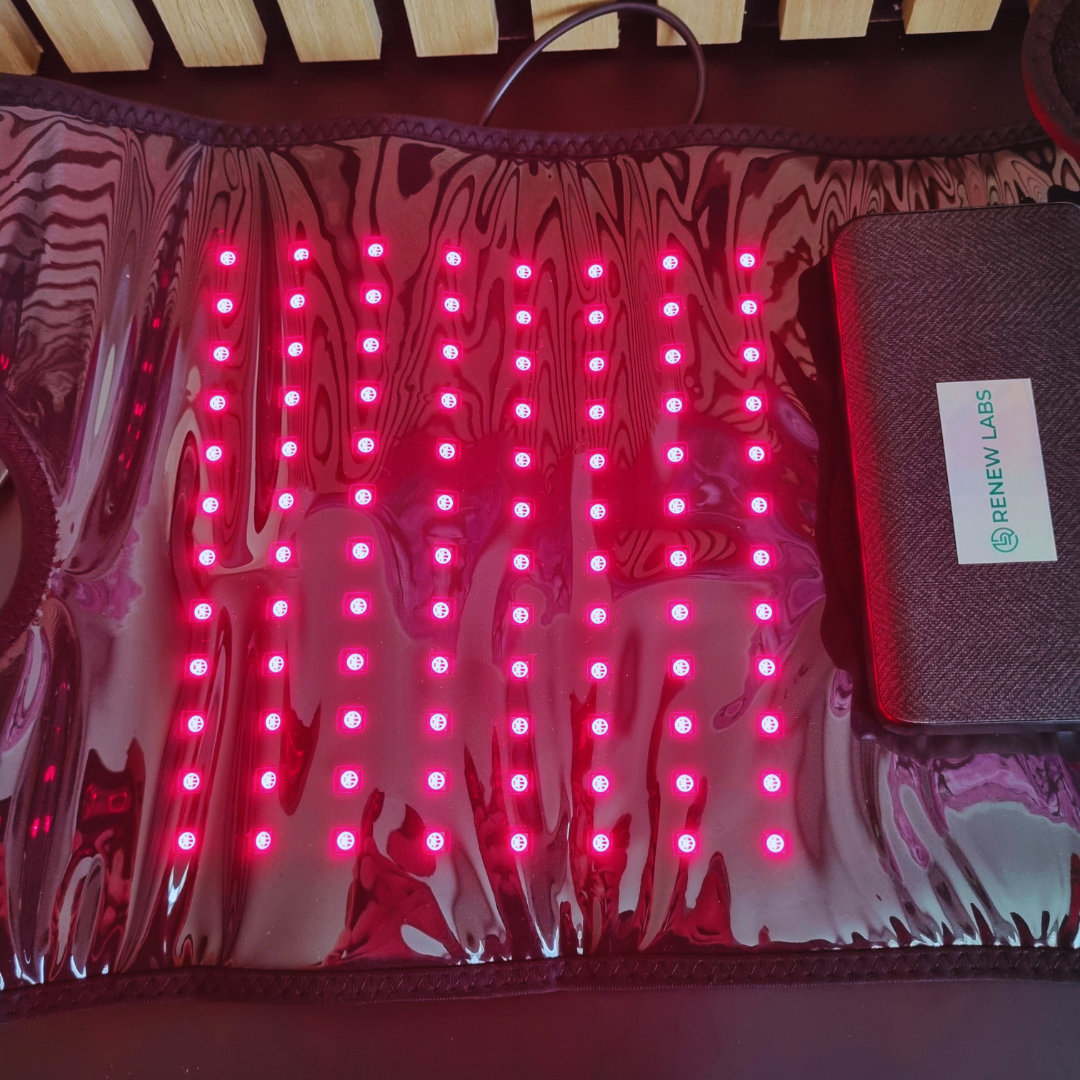 Bærbar infrarød Lysterapi til knæ (660nm + 850nm)