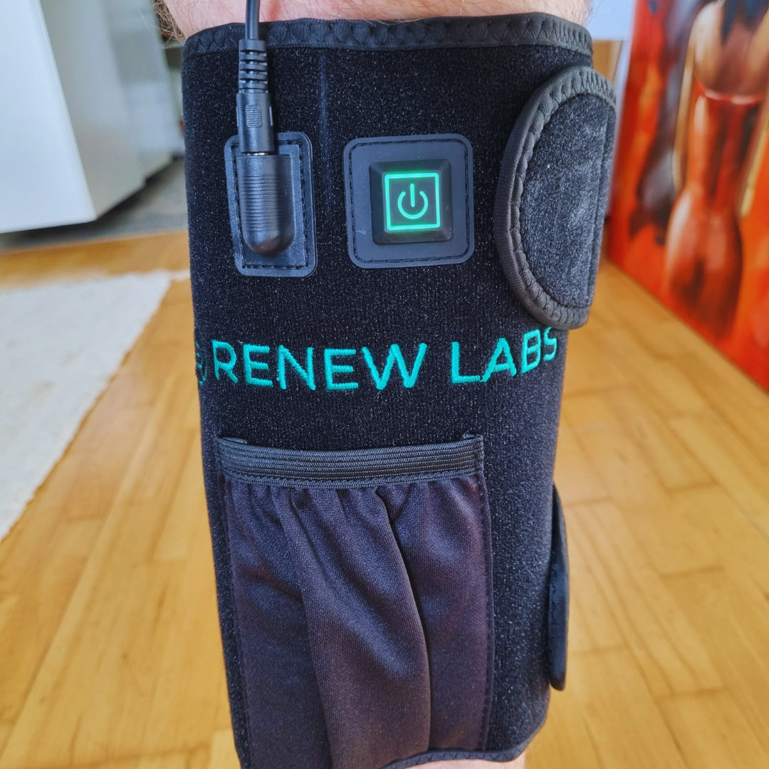 Bærbar infrarød Lysterapi til knæ (660nm + 850nm)