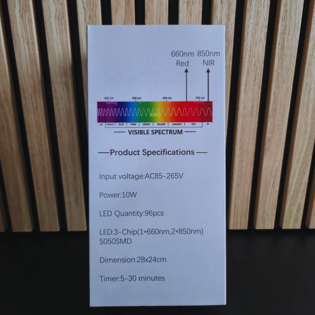 Infrarød Lysterapi til ankel og fod USB (660nm + 850nm)