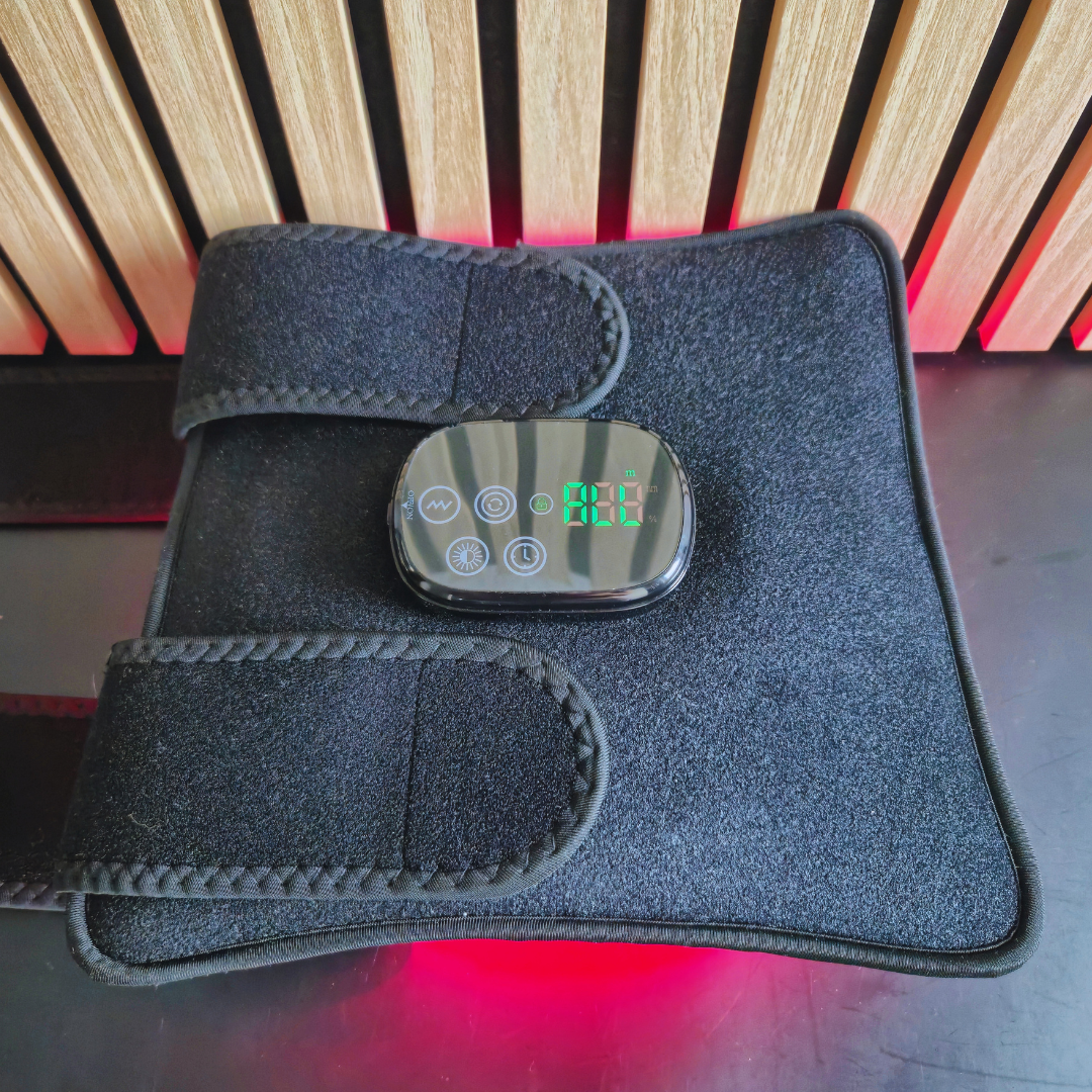 Infrarød Lysterapi til lænd + batteri + massage (660nm + 850nm)