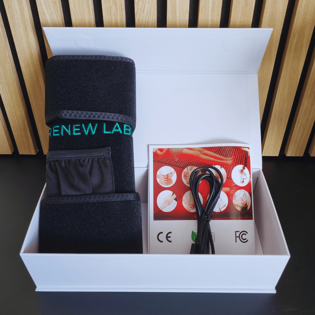 Bærbar infrarød Lysterapi til knæ (660nm + 850nm) - infrarød lysterapi - Bærbar Infrarød Lysterapi - RenewLabs