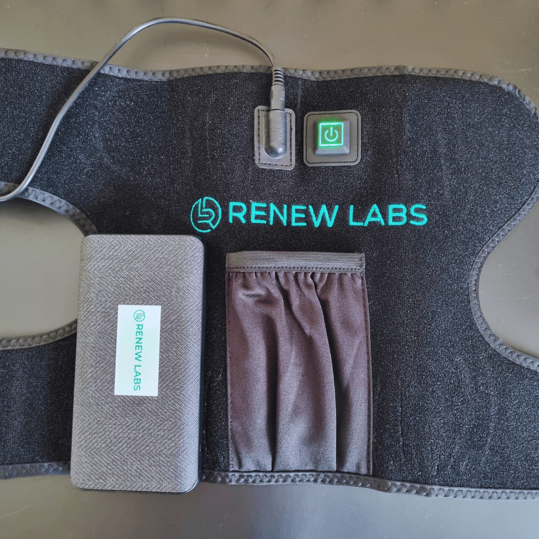 Bærbar infrarød Lysterapi til knæ (660nm + 850nm) - infrarød lysterapi - Bærbar Infrarød Lysterapi - RenewLabs