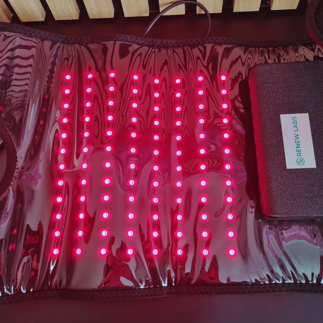 Bærbar infrarød Lysterapi til knæ (660nm + 850nm) - infrarød lysterapi - Bærbar Infrarød Lysterapi - RenewLabs