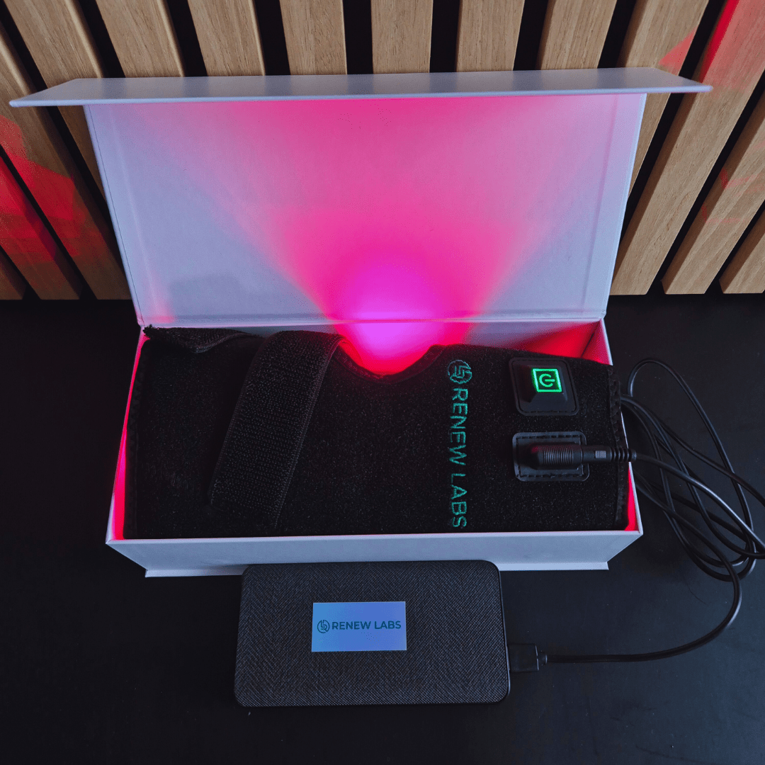 Infrarød Lysterapi til ankel og fod USB (660nm + 850nm) - infrarød lysterapi - Bærbar Infrarød Lysterapi - RenewLabs
