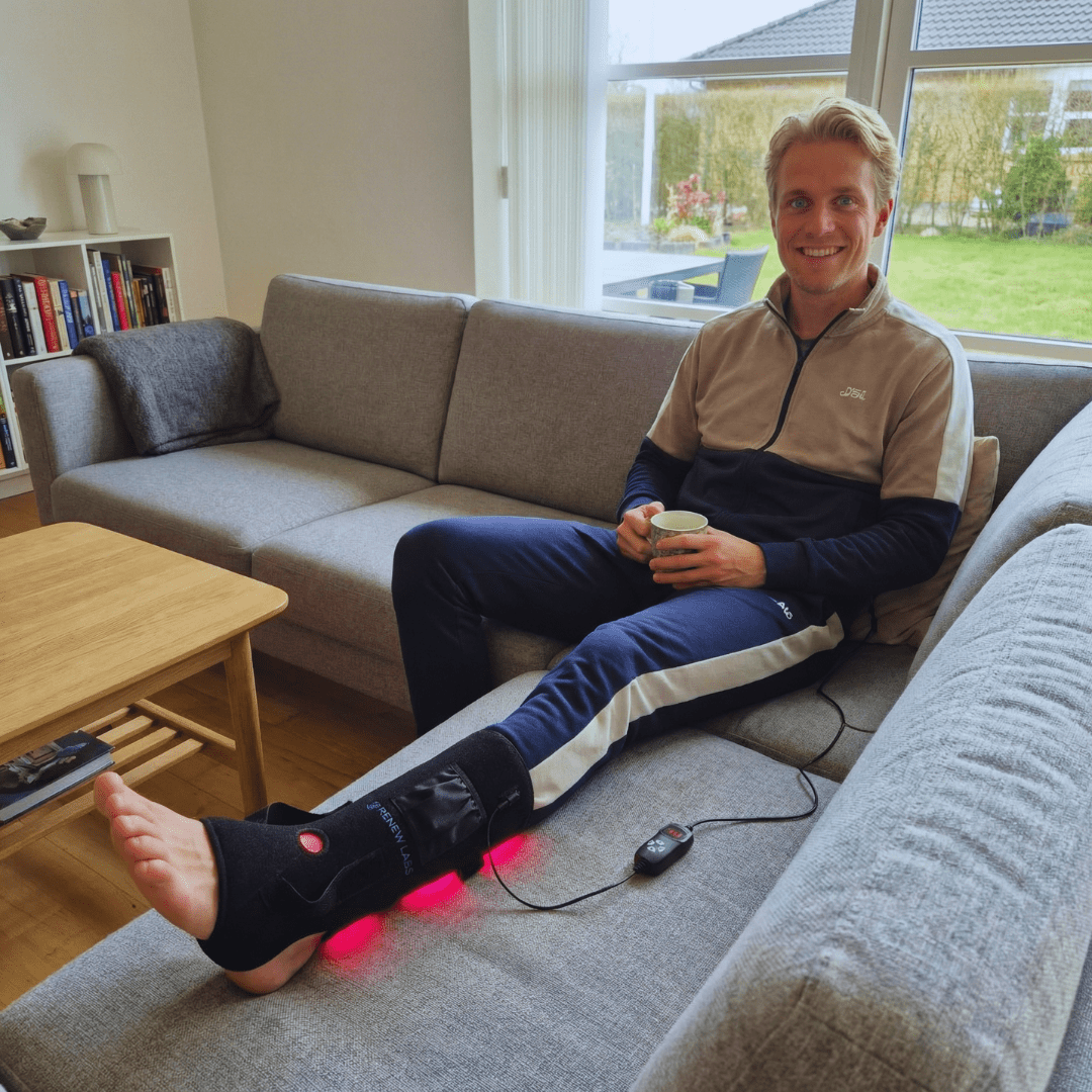 Infrarød Lysterapi til læg & Fod (660 & 850 nm) | RenewLabs - infrarød lysterapi - Bærbar Infrarød Lysterapi - RenewLabs