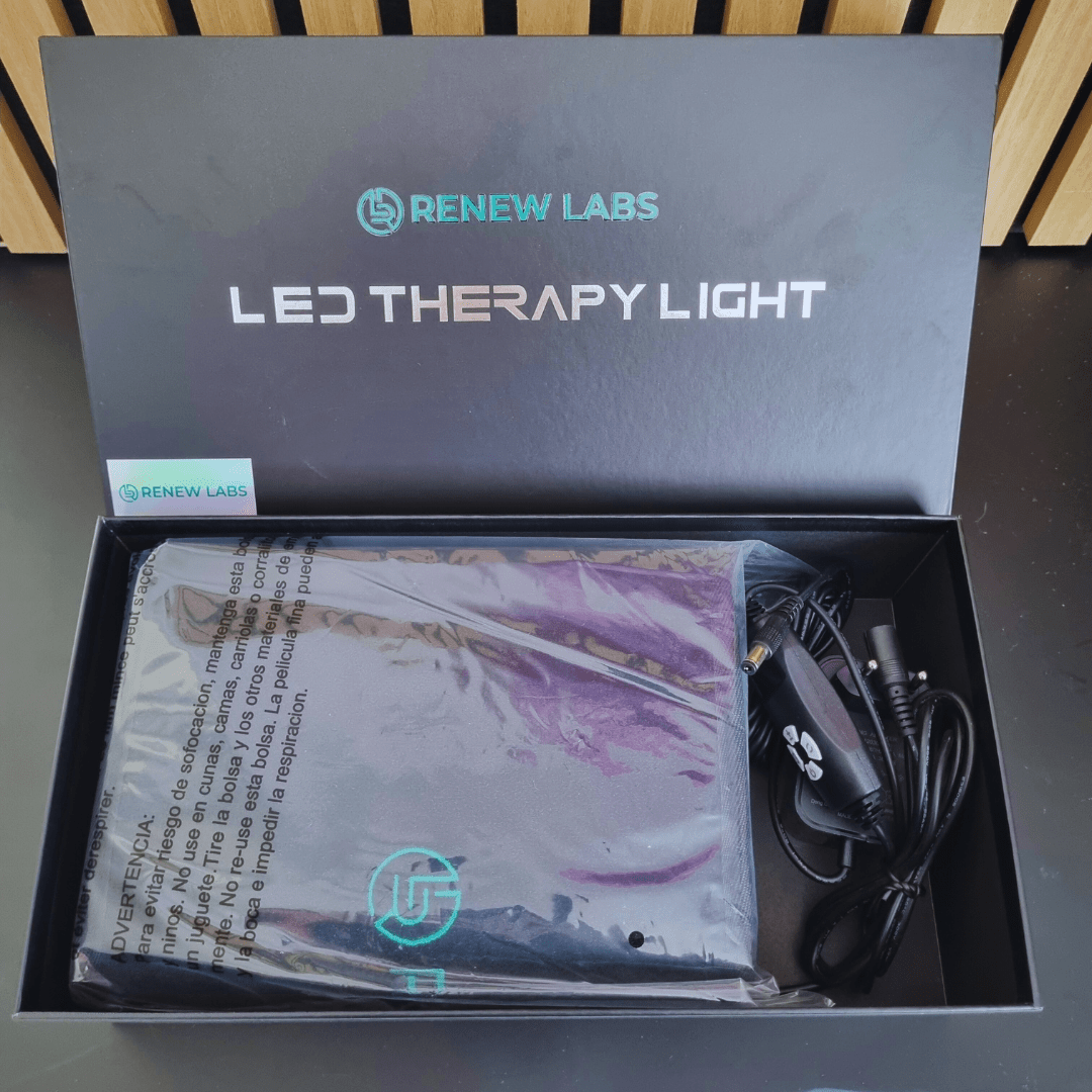 Infrarød Lysterapi til lænd + kabel (660nm + 850nm) - infrarød lysterapi - Bærbar Infrarød Lysterapi - RenewLabs