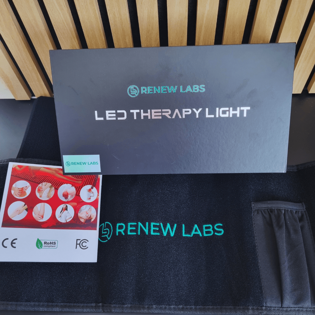 Infrarød Lysterapi til lænd + kabel (660nm + 850nm) - infrarød lysterapi - Bærbar Infrarød Lysterapi - RenewLabs