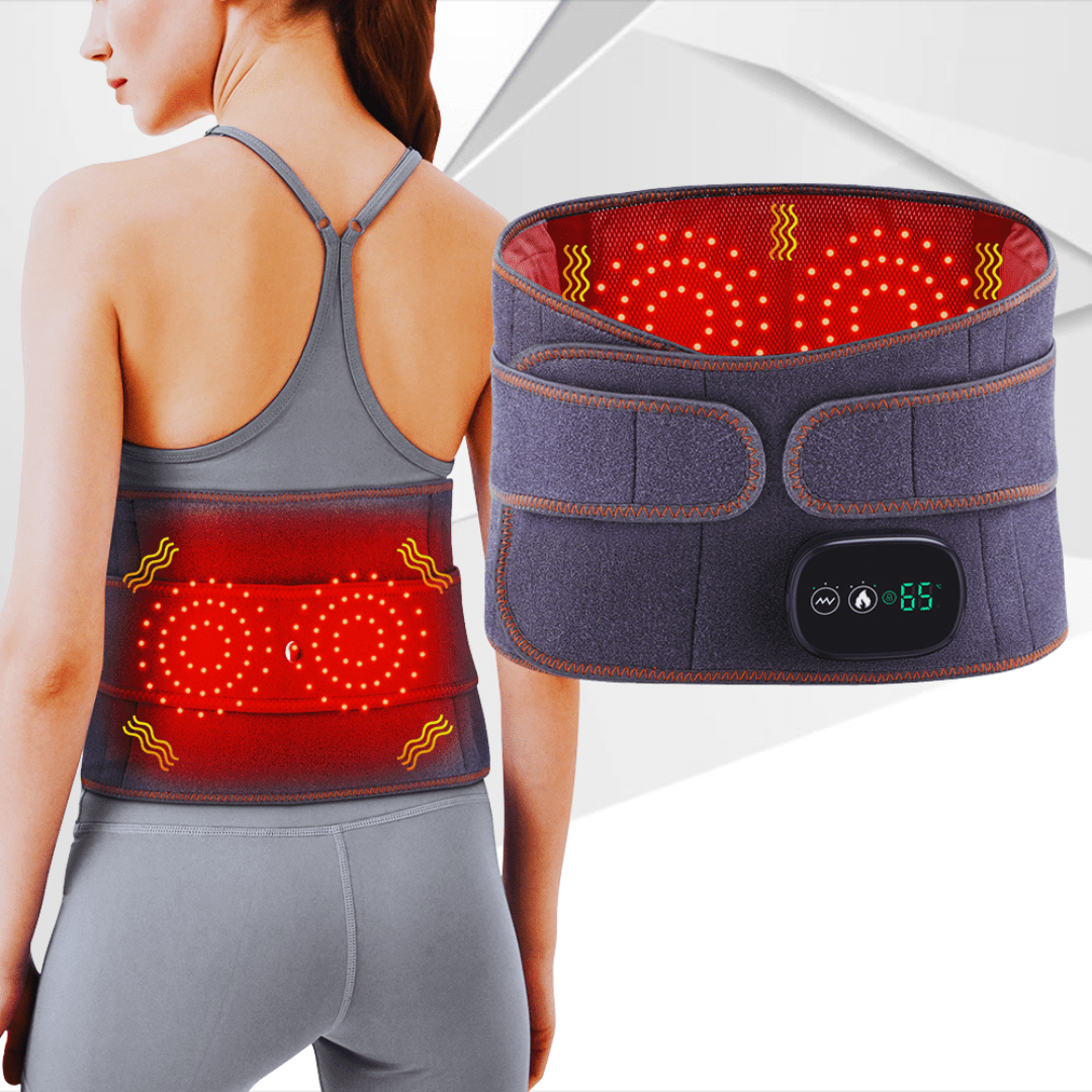 Infrarødt Varmebælte til Lænd & Ryg – Smertelindring, Varme & Massage | RenewLabs™ - infrarød lysterapi - Bærbar Infrarød Lysterapi - RenewLabs