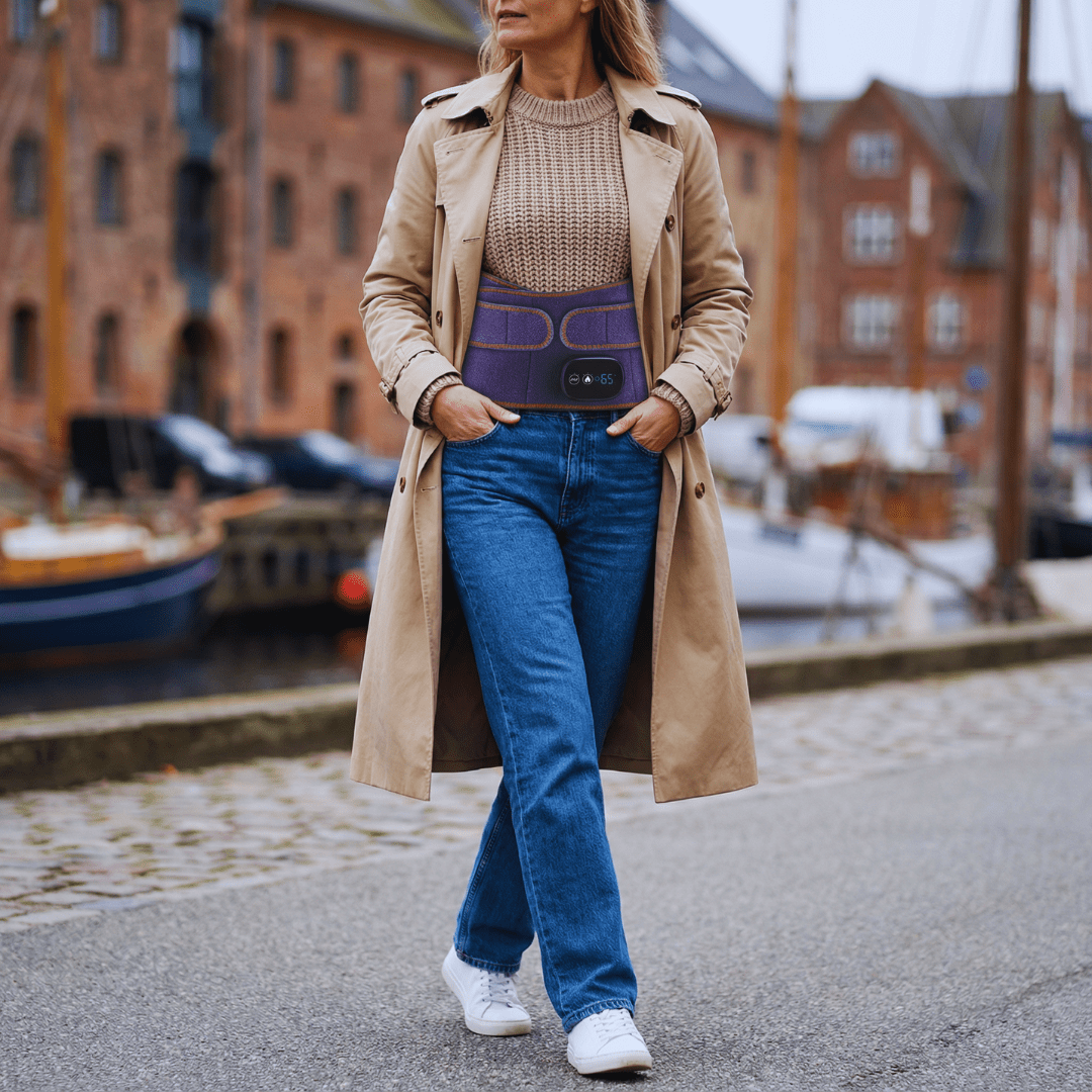 Infrarødt Varmebælte til Lænd & Ryg – Smertelindring, Varme & Massage | RenewLabs™ - infrarød lysterapi - Bærbar Infrarød Lysterapi - RenewLabs