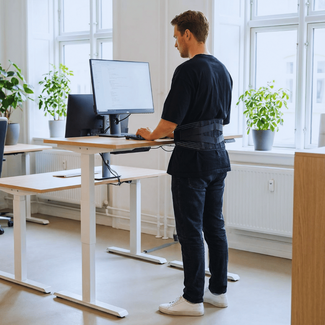 RenewLabs™ CoreSupport Pro – Ergonomisk Lændebælte & Rygstøtte - infrarød lysterapi - Bærbar Infrarød Lysterapi - RenewLabs