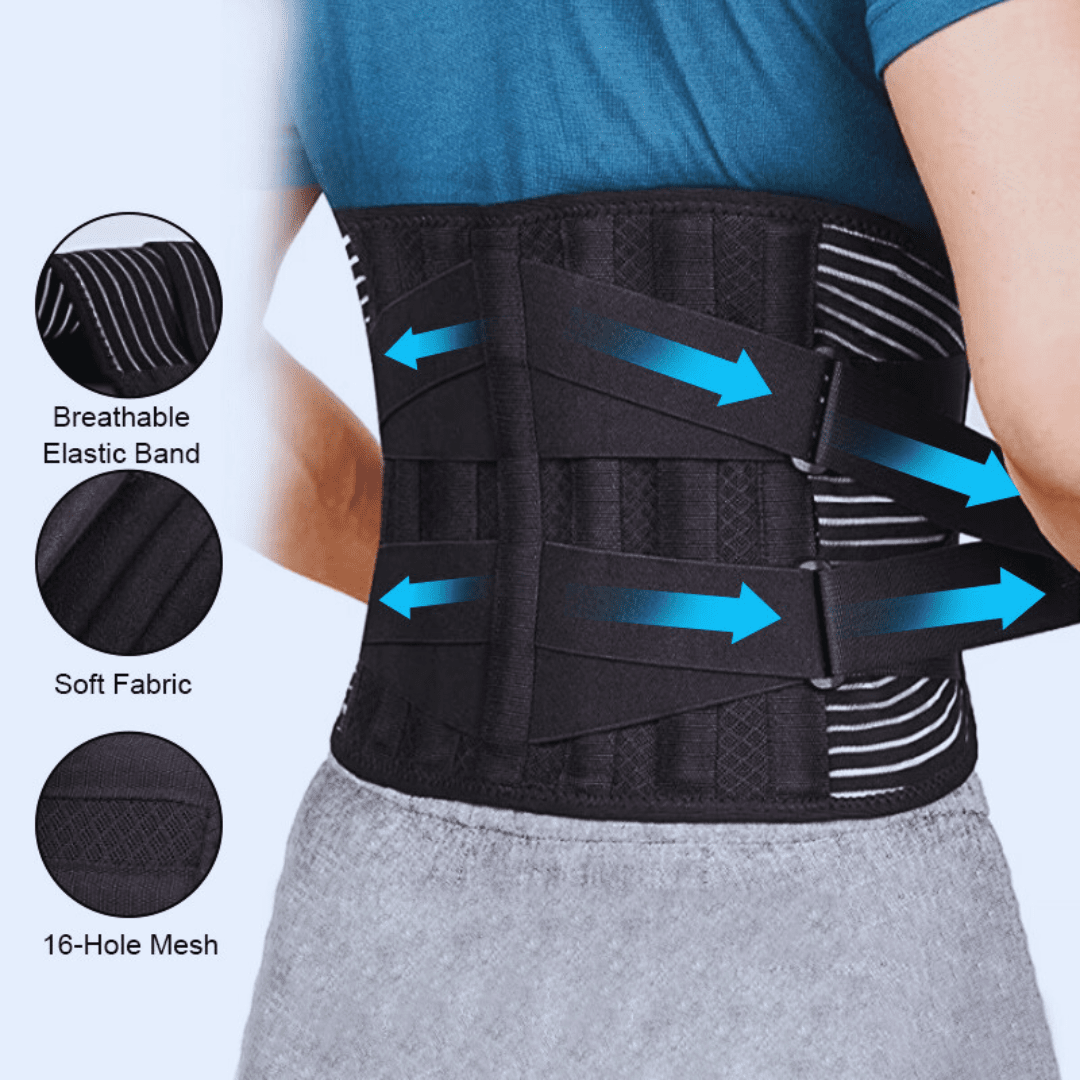 RenewLabs™ CoreSupport Pro – Ergonomisk Lændebælte & Rygstøtte - infrarød lysterapi - Bærbar Infrarød Lysterapi - RenewLabs