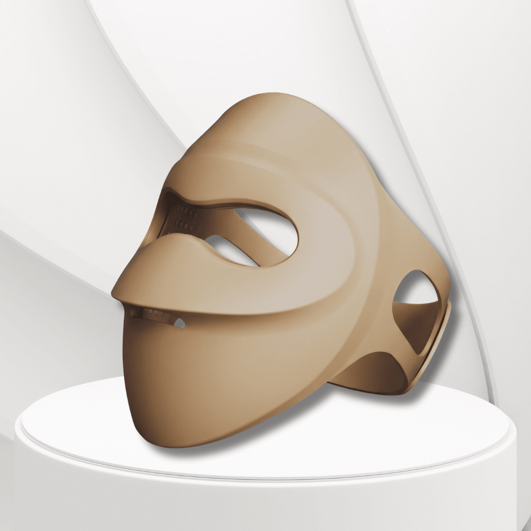 RenewLabs™ GlowMask Flex – LED Ansigtsmaske (3 lysfarver + 660nm/850nm) - infrarød lysterapi - Bærbar Infrarød Lysterapi - RenewLabs