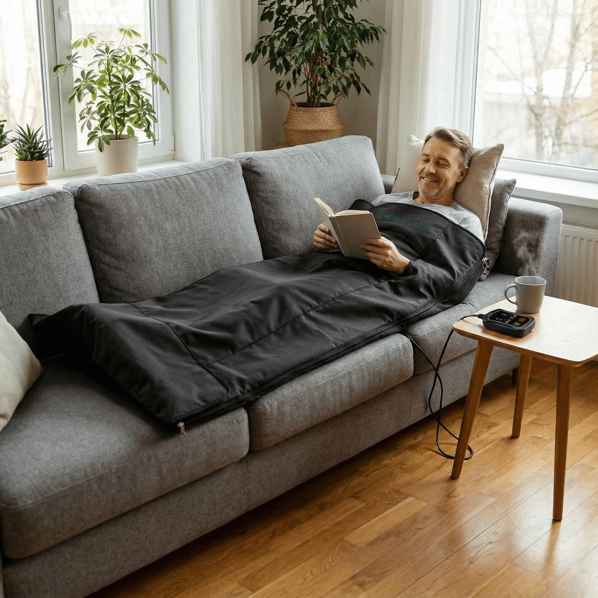 RenewLabs™ Infrarødt Saunatæppe Pro (CE/RoHS) - infrarød lysterapi - Bærbar Infrarød Lysterapi - RenewLabs