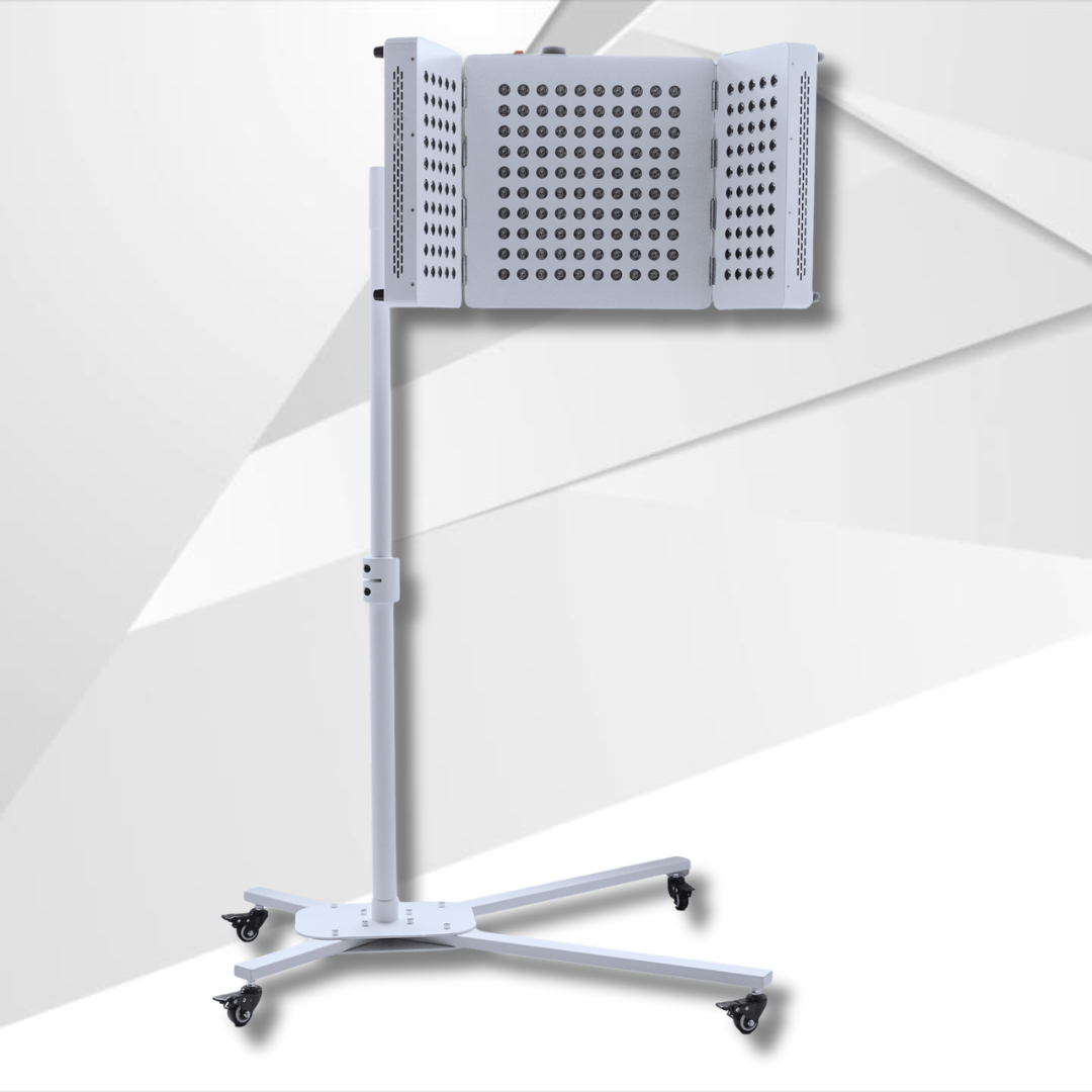 RenewLabs™ TriFold Pro 1000W – infrarød lysterapi panel 660 nm & 850 nm med stativ til helkropsbrug til klinik