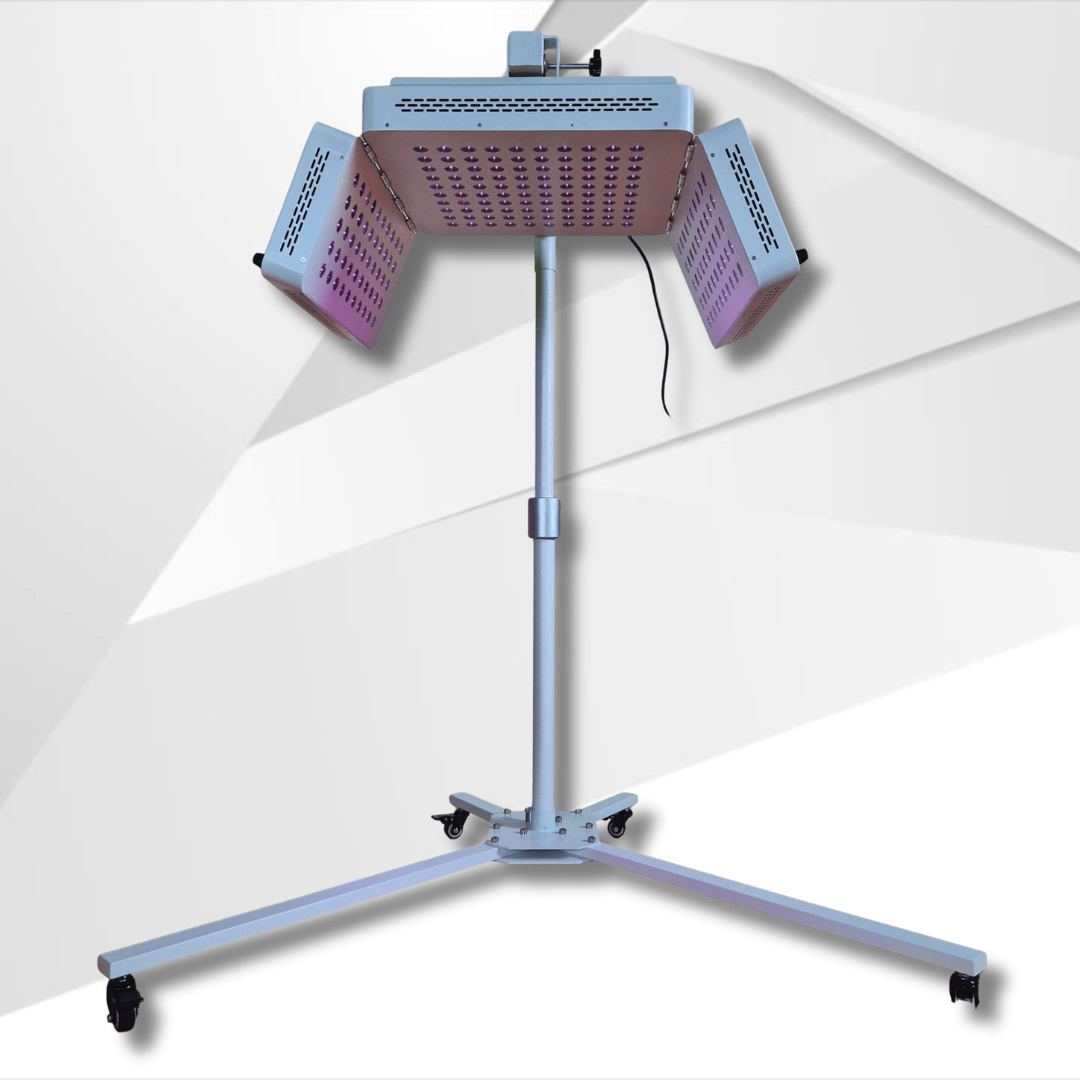 RenewLabs™ TriFold Pro 1000W – infrarød lysterapi panel 660 nm & 850 nm med stativ til helkropsbrug til klinik